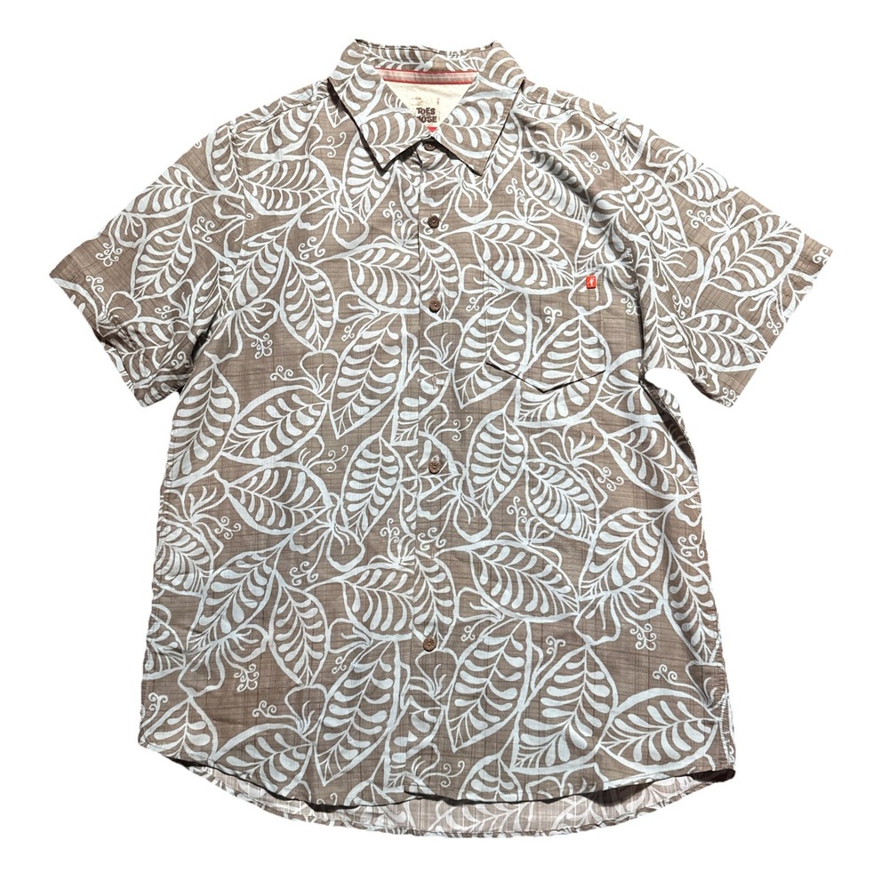 Toes on the Nose Hawaiian button-front surf shirt size MEDIUM